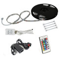 RGB 300LEDs 5050 SMD LED Klebeband Streifen Licht Kit + 5A Adapter IR Controller